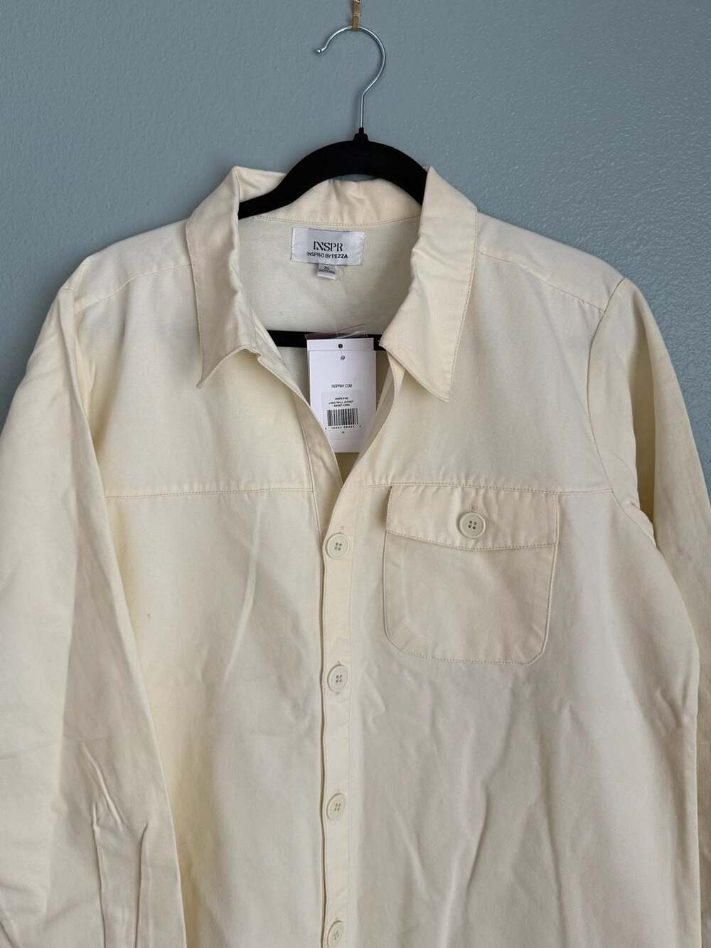 INSPR 0140 Long Twill Jacket Sweet Corn Size XL NWT